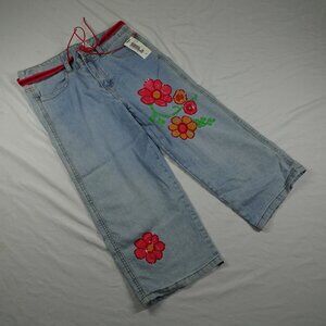 Vintage Y2K Personal Identity Youth Girls Plus Jeans with Belt Size 10 1/2